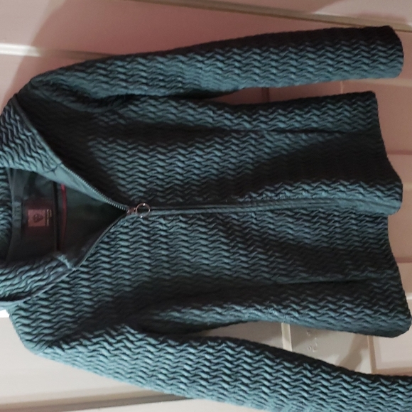 Anne Klein  Green coat, Green. Size Large.  Gently used - Picture 1 of 3